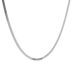 Silver Herringbone Neckclace