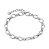 Silver Oval Link Bracelet