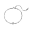 Silver Round Tennis Bracelet