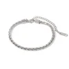 Silver Snake Bar Bracelet