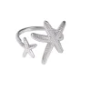 Silver Starfish Open Ring