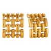 Square Mesh Studs in 18K Gold-Plating