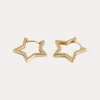 Star Huggies in 18K Gold-Plating or Silver