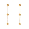 Sunburst Drops in 18K Gold-Plating