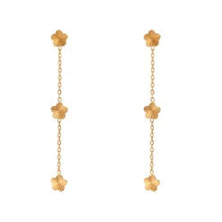 Sunburst Drops in 18K Gold-Plating