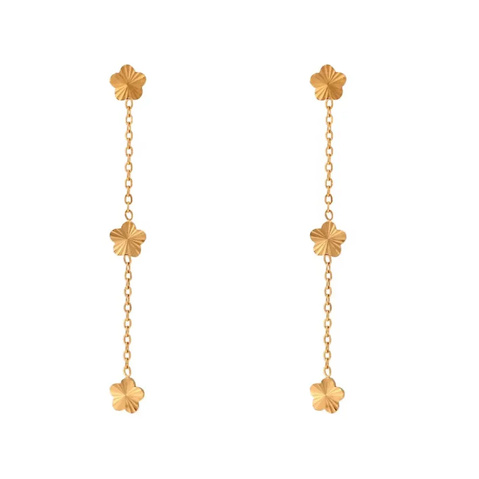 Sunburst Drops in 18K Gold-Plating