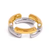 Two Tone CZ Edge Ring