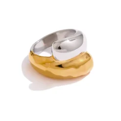 Two Tone Statement Ring