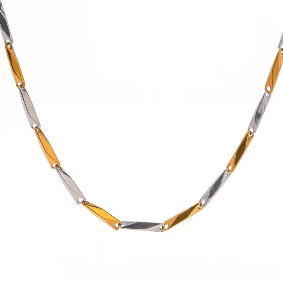 Two Tone Twisted Link Chain